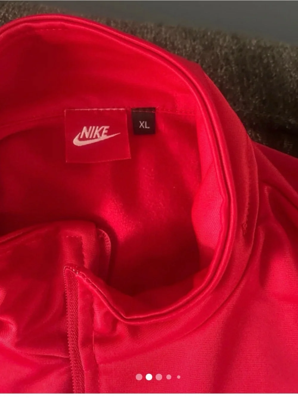 Nike Bright Red Full-Zip Track Jacket and Track Pants